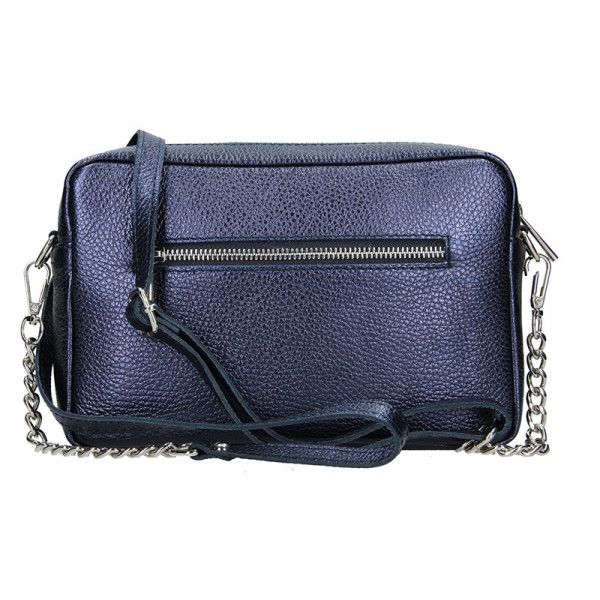 Divatos női bőr crossbody táska Facebag Ninas - kék