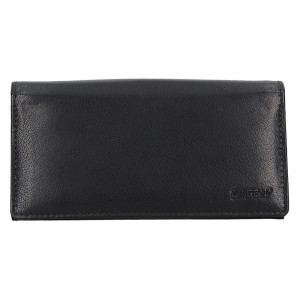 Číšnická kožená peněženka Lagen Menole - černá