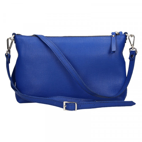 Divatos női bőr crossbody táska Facebag Elesn - kék