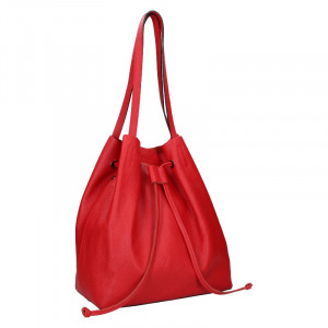 Dámská kožená kabelka Unidax Centa - červená