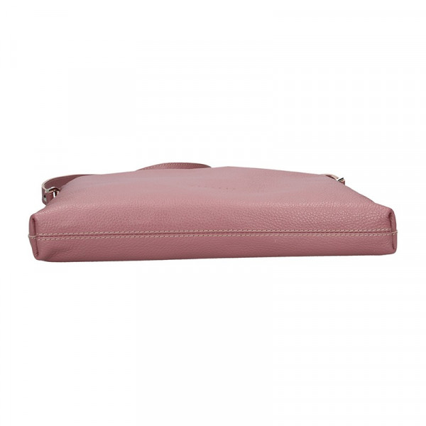 Divatos női bőr crossbody táska Facebag Elesna - pink