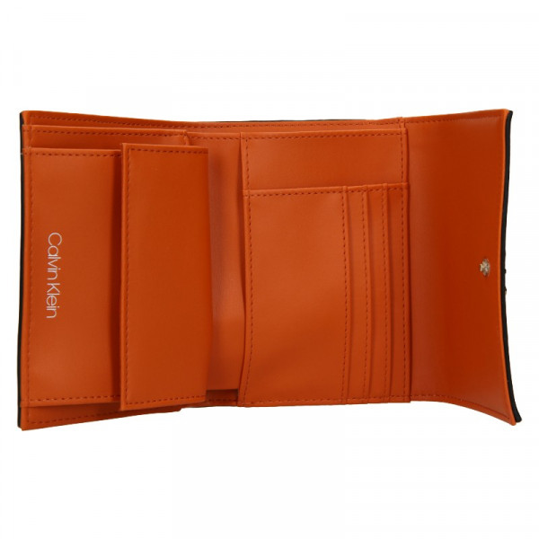 Női Calvin Klein Trifoldia pénztárca - narancssárga