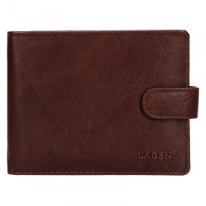 Pánská kožená peněženka Lagen Zdeno - hnědá