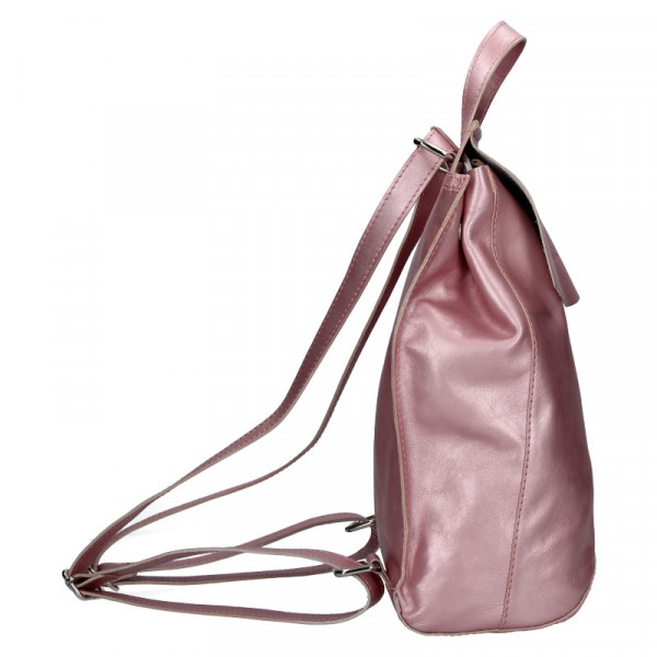 Női bőr hátizsák Facebag Stella - rózsaszín