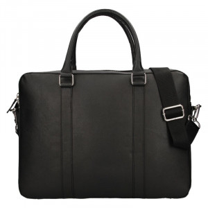 Pánská kožená business taška Lagen Porter - černá
