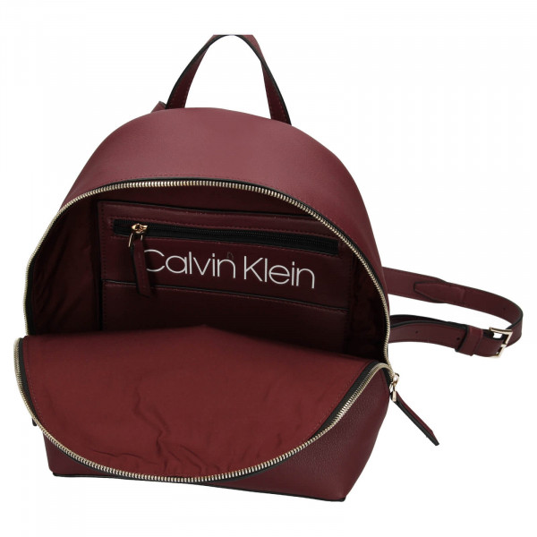 Női Calvin Klein Valoa hátizsák - bordó