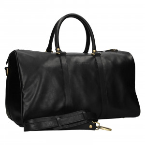 Kožená cestovní taška Facebag Davis - černá