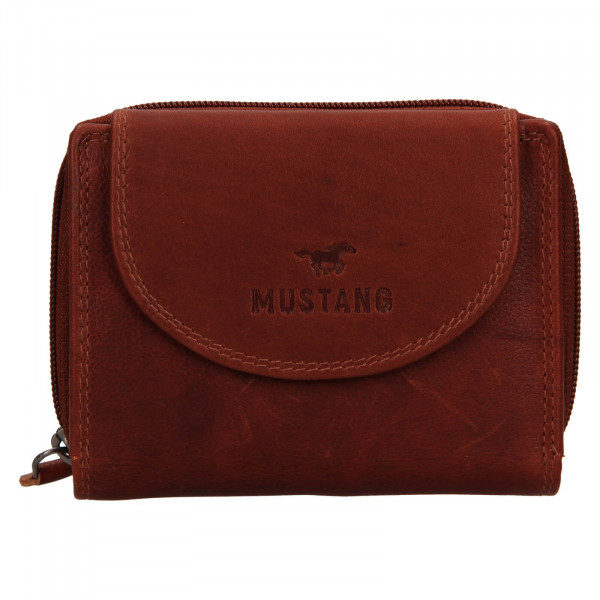 Dámská kožená peněženka Mustang Alice - hnědá