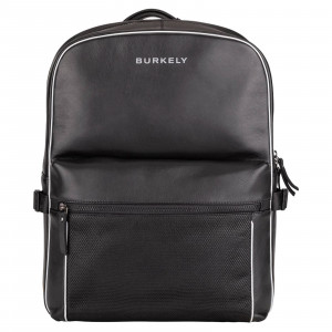 Trendy kožený batoh Burkely Lucent - černá