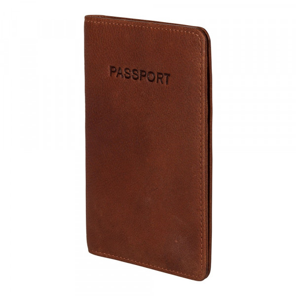 Burkely Avery útlevélborító - konyak színű