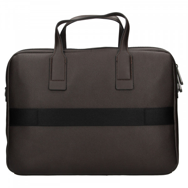 Férfi Calvin Klein Enrique laptop táska - sötétbarna 