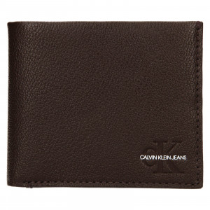 Pánská kožená peněženka Calvin Klein Seba - hnědá