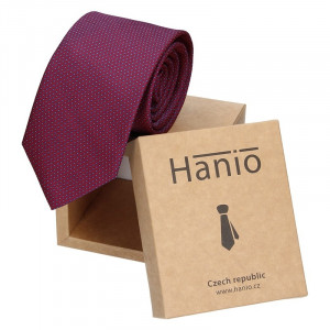 Férfi nyakkendő Hanio Ernest - burgundi