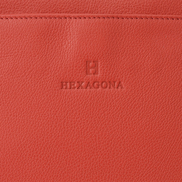 Unisex bőrtáska Hexagona Edvin - piros