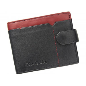 Pánská kožená peněženka Pierre Cardin Uran - černo-červená
