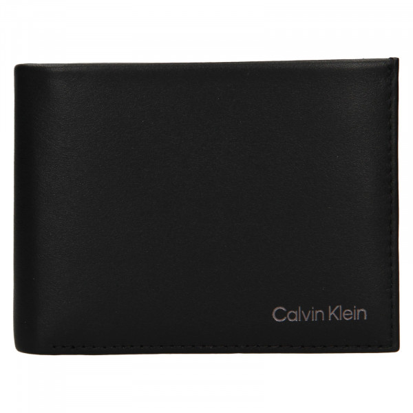 Férfi bőr pénztárca Calvin Klein Mims - fekete
