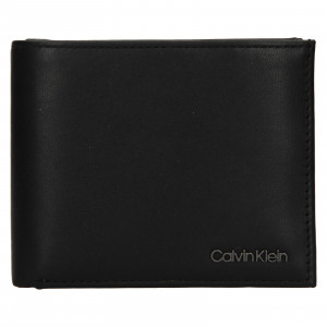 Férfi bőr pénztárca Calvin Klein Fillep - fekete