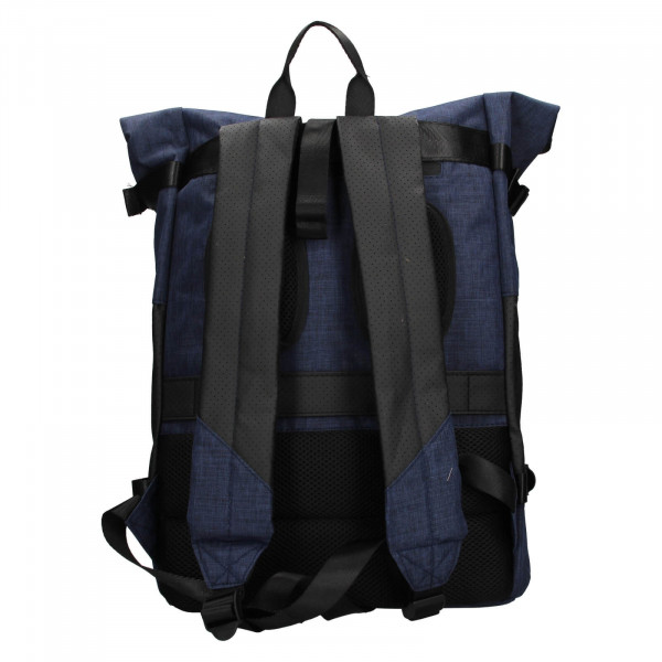 Nagyméretű divatos hátizsák New Rebels Strass - kék fekete