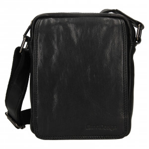 Pánská kožená taška přes rameno SendiDesign Danet - černá
