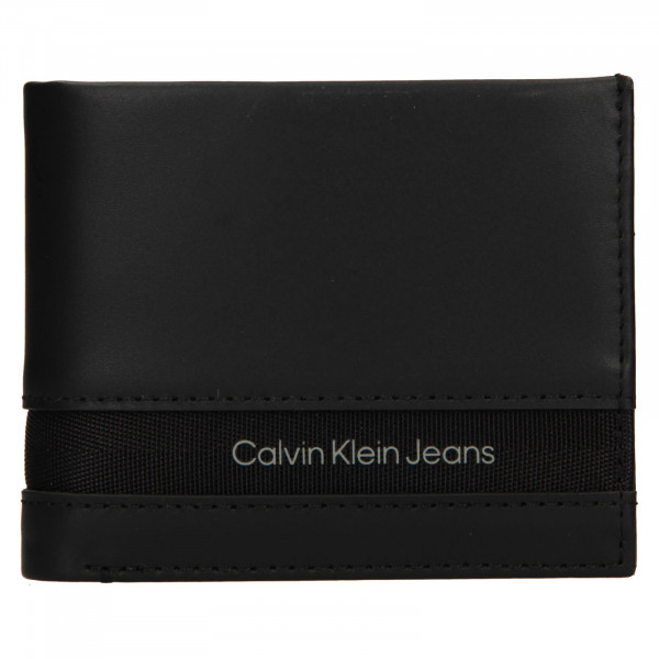 Férfi bőr pénztárca Calvin Klein Jeans Forest - fekete