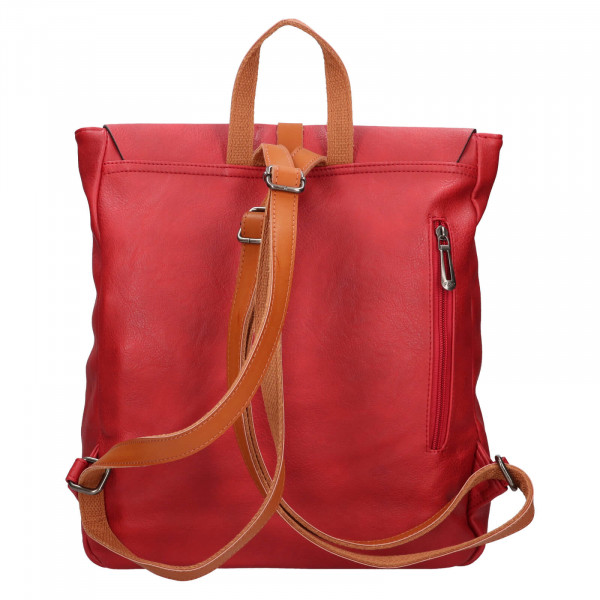 Női divatos hátizsák Flora & Co Ninna - piros