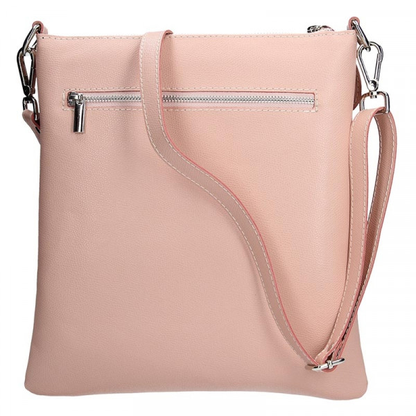 Női bőr crossbody táska Facebag Amanda - pink