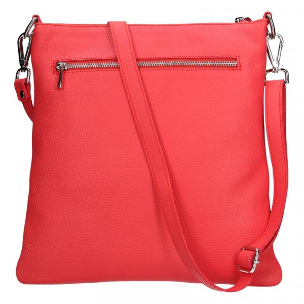 Női bőr crossbody táska Facebag Amanda - piros