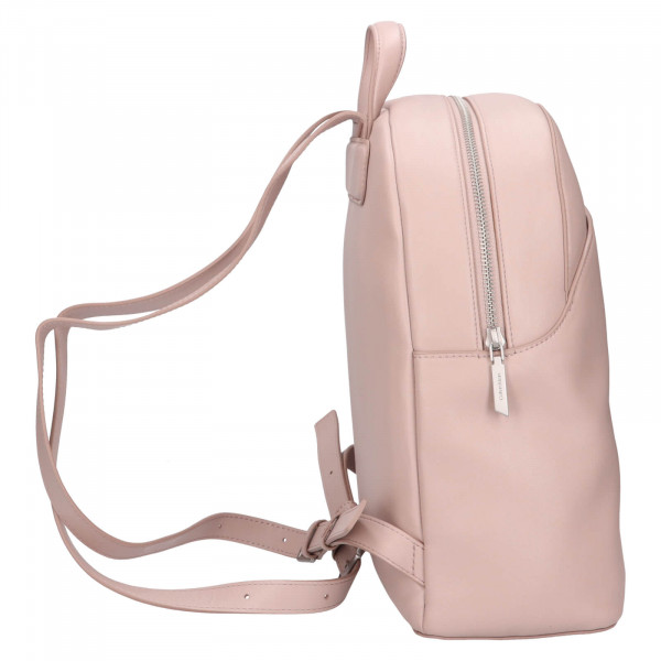 Női hátizsák Calvin Klein Fineta - régi rózsaszín