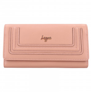 Női bőr pénztárca Lagen Malie - rózsaszín