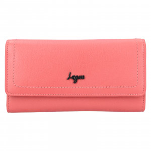 Női bőr pénztárca Lagen Agda - rózsaszín