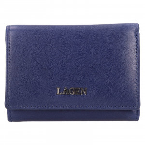 Női bőr pénztárca Lagen Kajte - kék