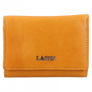 Női bőr pénztárca Lagen Kajte - sárga