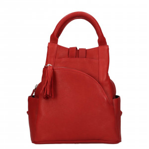 Női vintage bőr hátizsák Trend Diana - piros