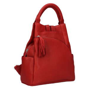 Női vintage bőr hátizsák Trend Diana - piros